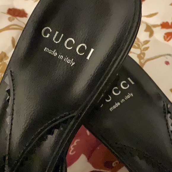 These shoes were gifted to me just too flashy the heel double gg - Picture 4 of 8